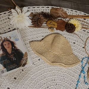 SUMMER BUCKET HAT NATURAL COLOR BEACHY 14X 14